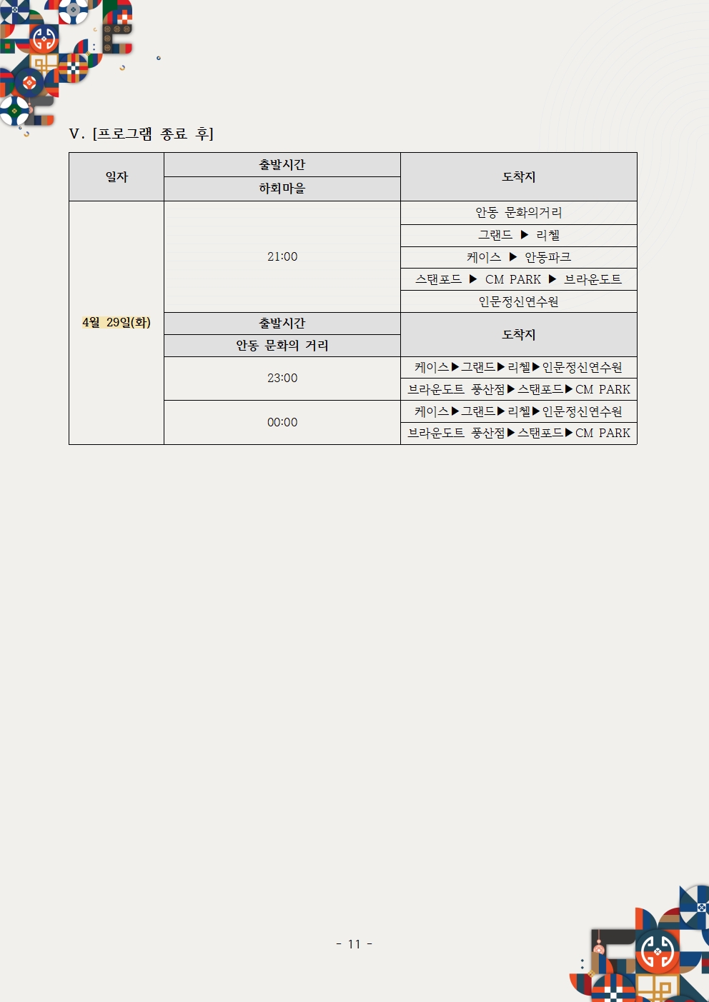 제26차 세계대표자대회 및 수출상담회 2025 KOREA BUSINESS EXPO ANDONG_셔틀버스 공지사항011.jpg 이미지입니다.