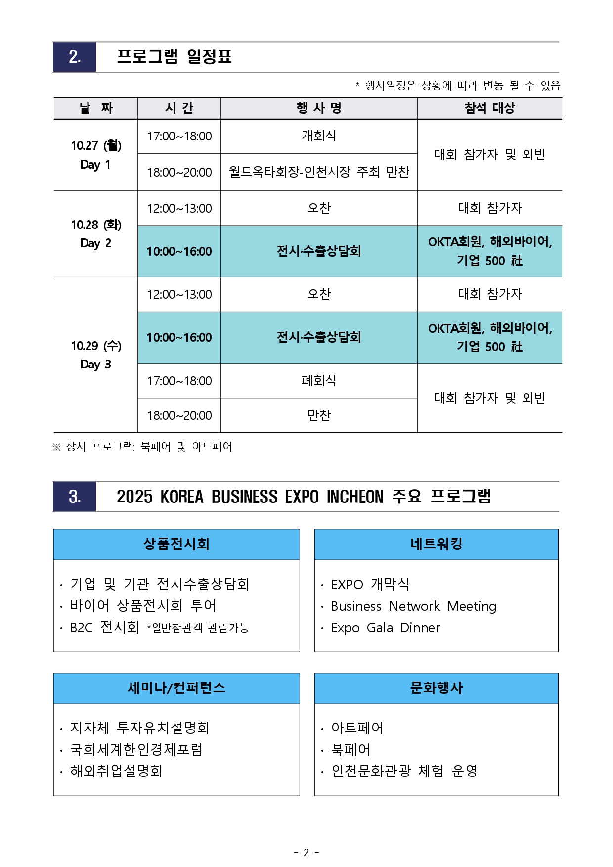 [WORLD-OKTA 2025-005호] 2025 KOREA BUSINESS EXPO INCHEON (제29차 세계한인경제인대회) 기업모집 안내문_page-0003.jpg 이미지입니다.