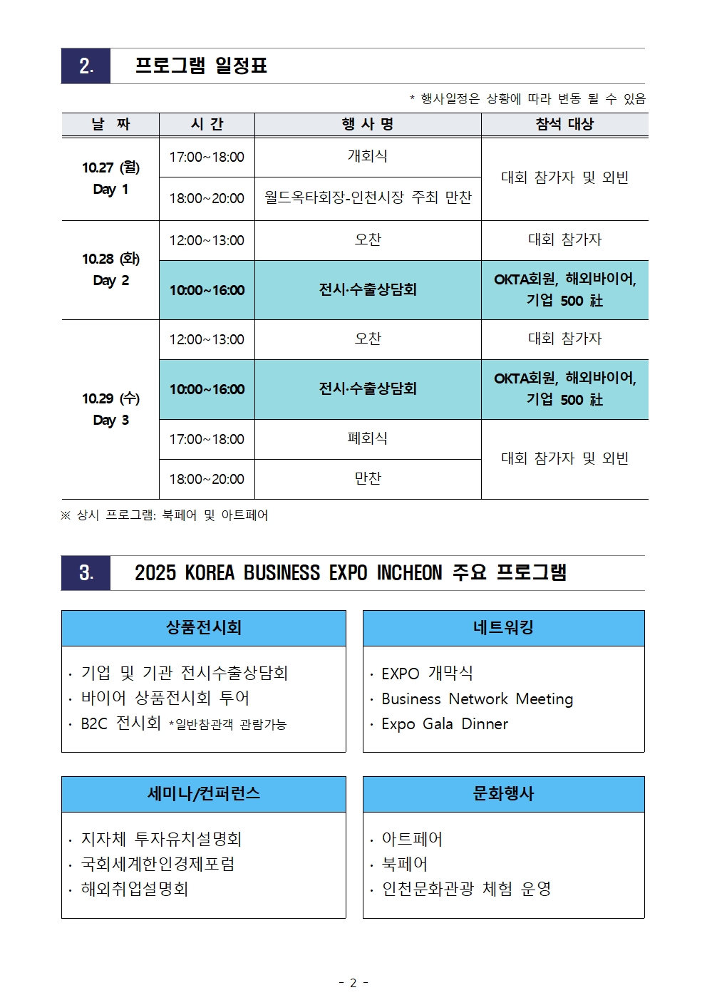 [WORLD-OKTA 2025-005-1호] 2025 KOREA BUSINESS EXPO INCHEON (제29차 세계한인경제인대회) 기업모집 안내문(연장)003.jpg 이미지입니다.