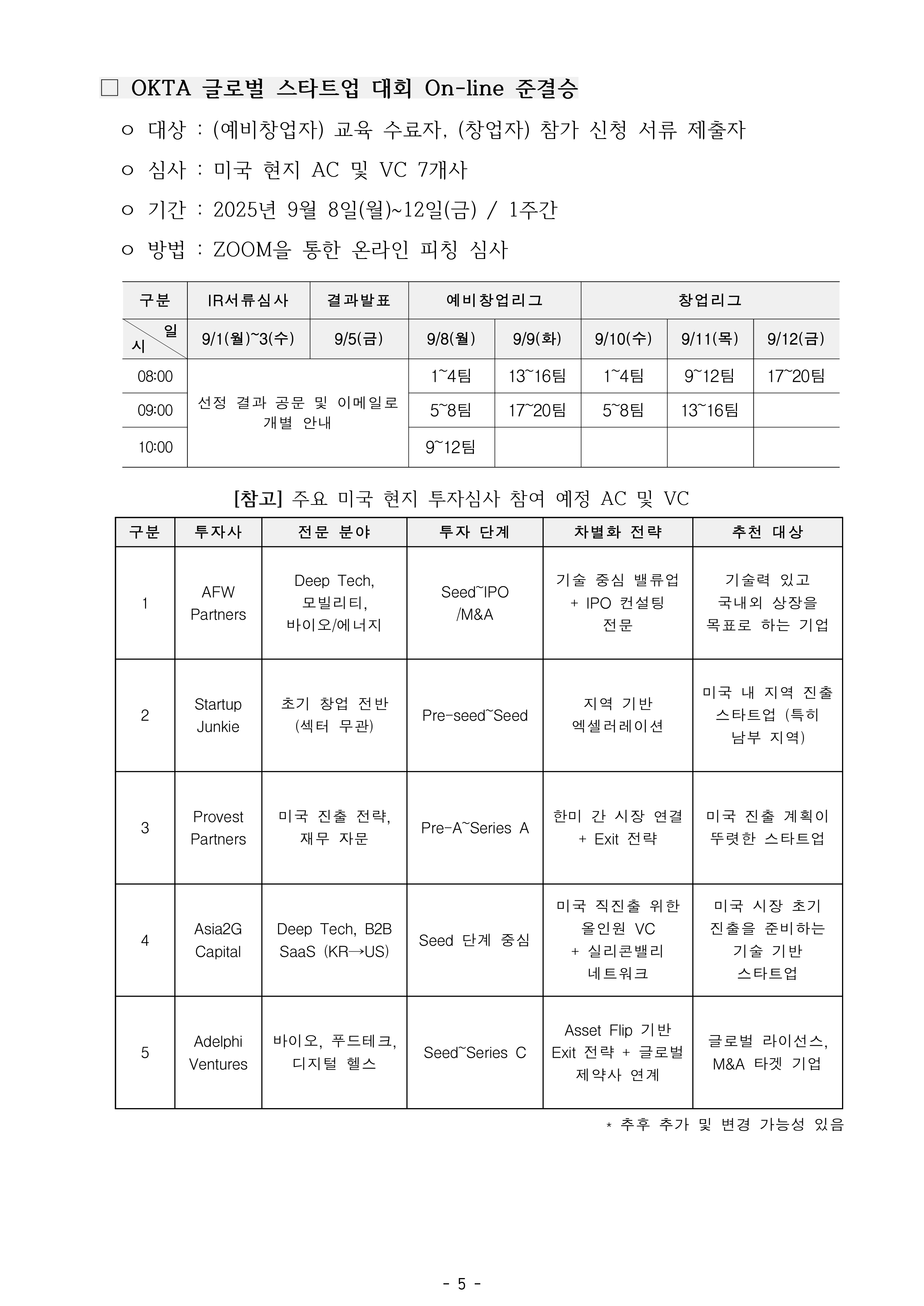 [공고문 2025-006호] 2025 OKTA 글로벌 스타트업 대회 모집 공고_0818_page-0005.jpg 이미지입니다.